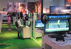 gamescom 2011会场FIFA 12试玩区