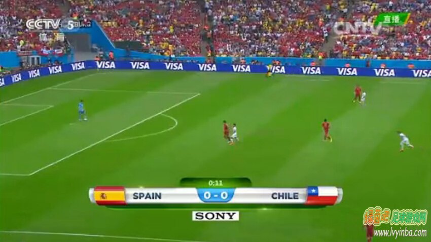 世界杯视频回放实况录像_西班牙 VS 智利