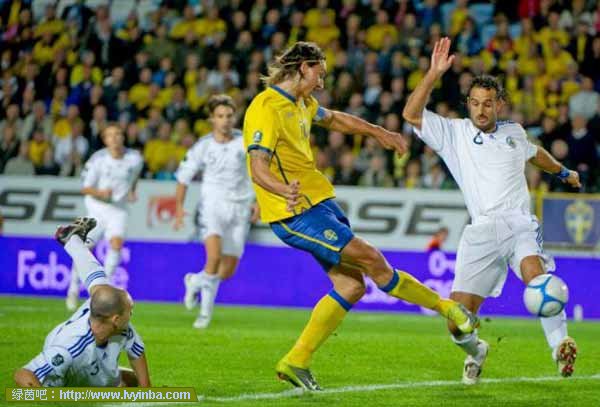 欧预赛视频：瑞典6:0大胜圣马力诺