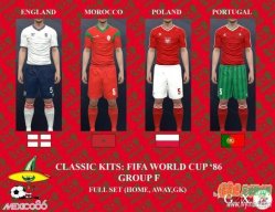 PES2017 英格兰、摩洛哥、波兰、葡萄牙4国世界杯球衣补丁