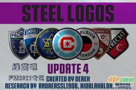 FM2021 钢铁质感队徽完整版steel logos 21 v21.4