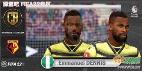 FIFA22 沃特福德前锋埃马纽埃尔·丹尼斯脸型补丁
