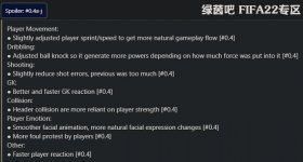 FIFA22 优化增强游戏性补丁v0.4j