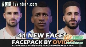 FIFA22_OVIDIO最新脸型包[含41名球员+兼容fifer和eep大补]