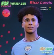 FIFA23 曼城U19小将里科·刘易斯脸型补丁