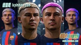 FIFA23 巴萨后卫朱利安·阿劳霍脸型补丁[含两款发型]