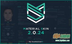 FM2024 深蓝简洁风格皮肤包Material Skin 2.0.24 v2.01